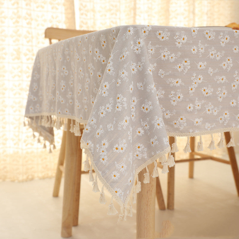 Table cloth Daisy Grey