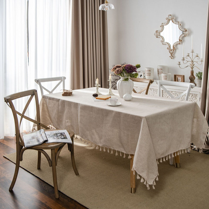 Table cloth sold linen mix