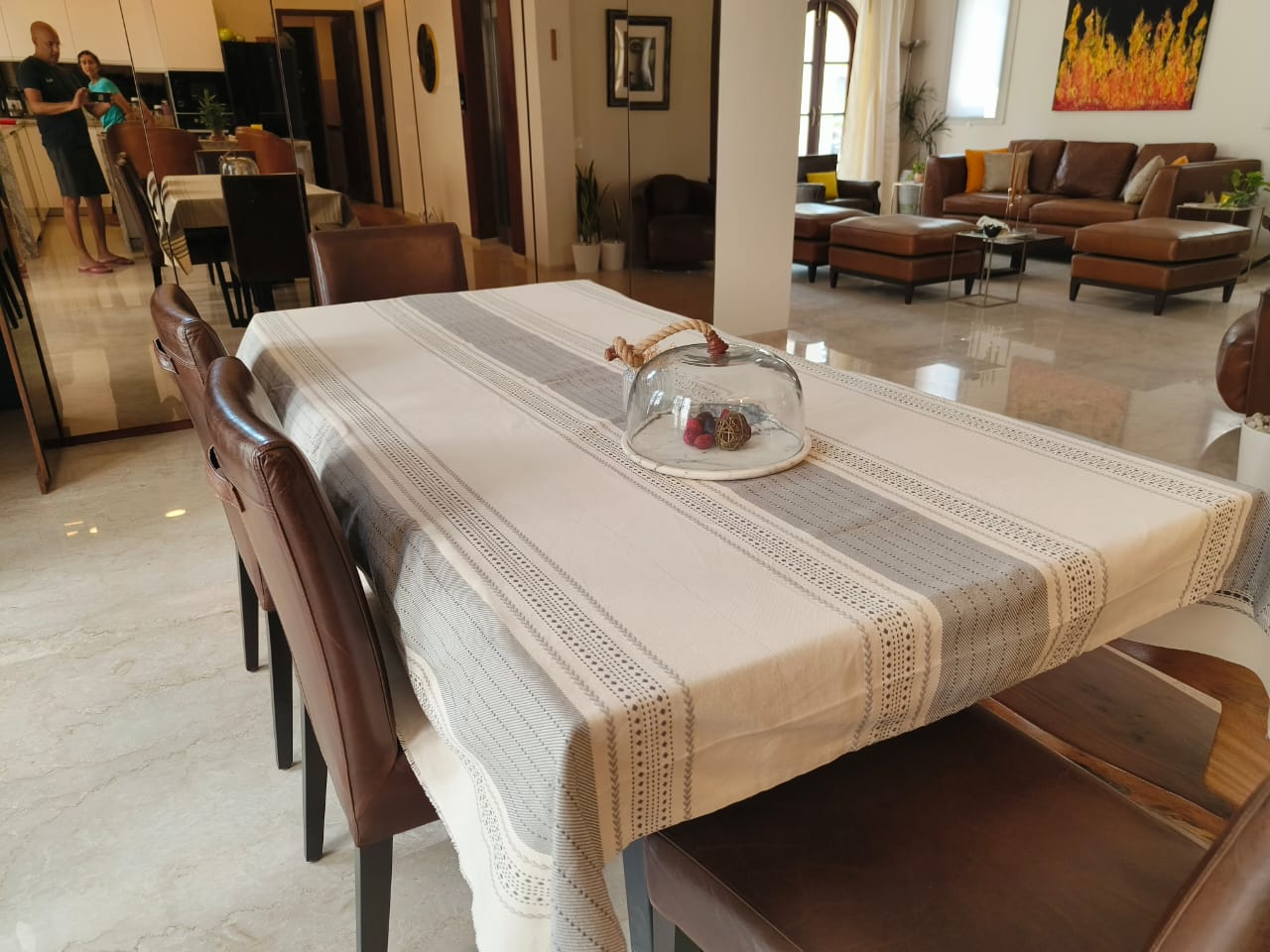 Table Cloth - Woven Stripes