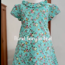 Floral Printed Teal Dress