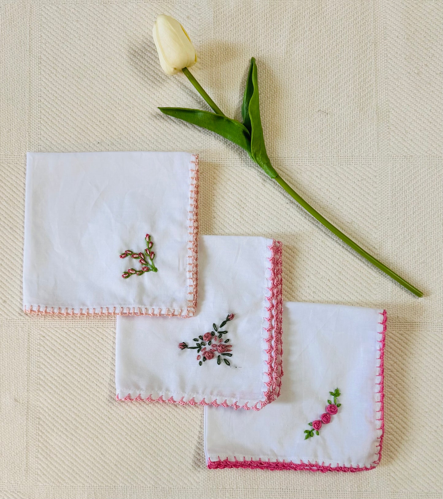 Hand Kerchief with Embroidery