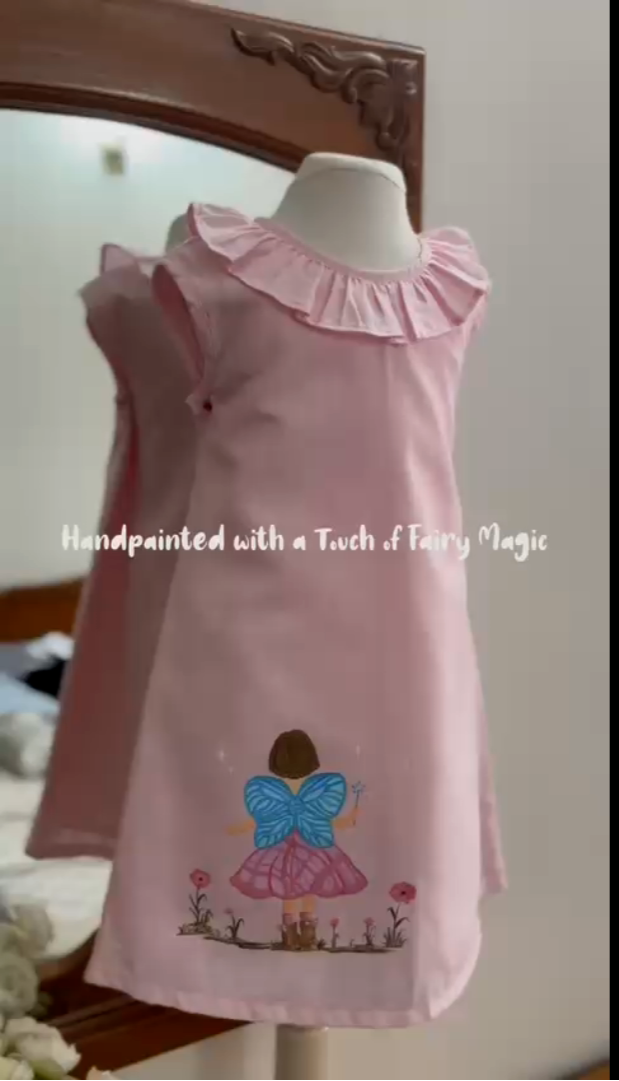 Hand Painted Fairy Dress