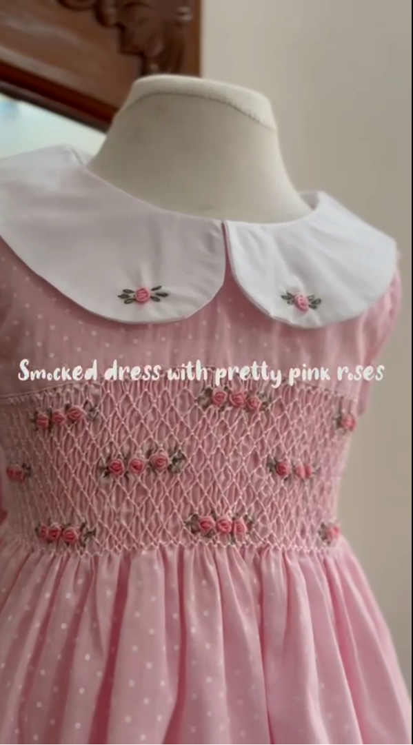 Smocked Pink Dress