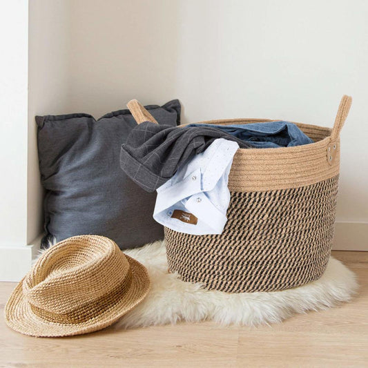 Cotton Linen Storage Basket