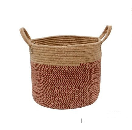 Cotton Linen Storage Basket