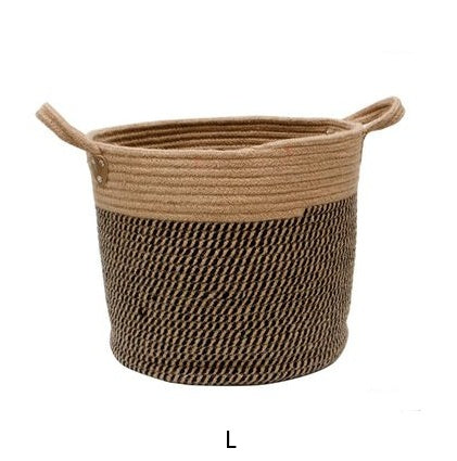 Cotton Linen Storage Basket