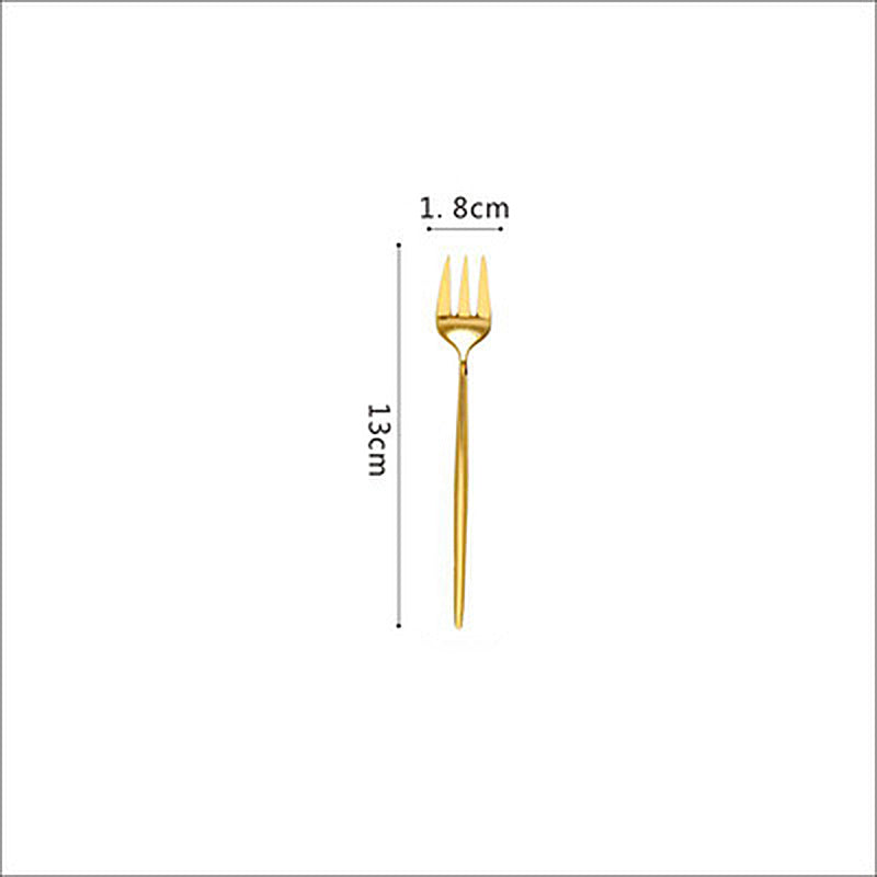 Gold-plated Cutlery Stainless Steel Mirror Gloss