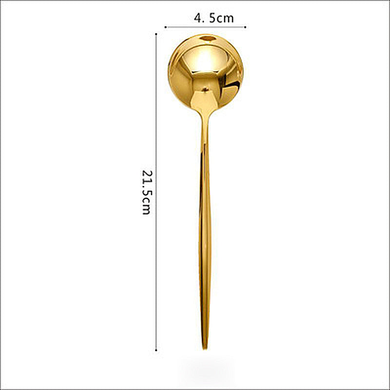 Gold-plated Cutlery Stainless Steel Mirror Gloss