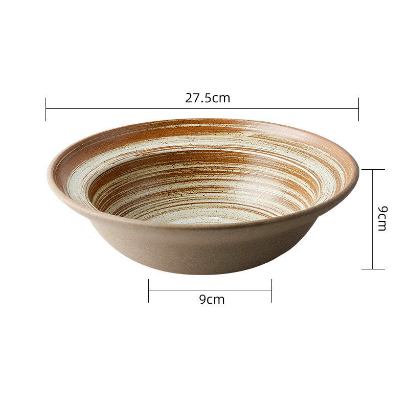 Japanese-style Ceramic Bowls And Dishes Creative Retro Stoneware Dinner Bowls And Dishes