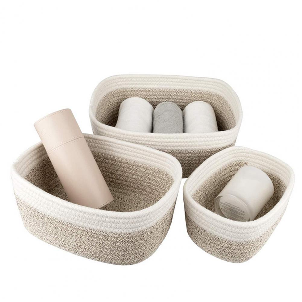 Woven Linen Storage Basket