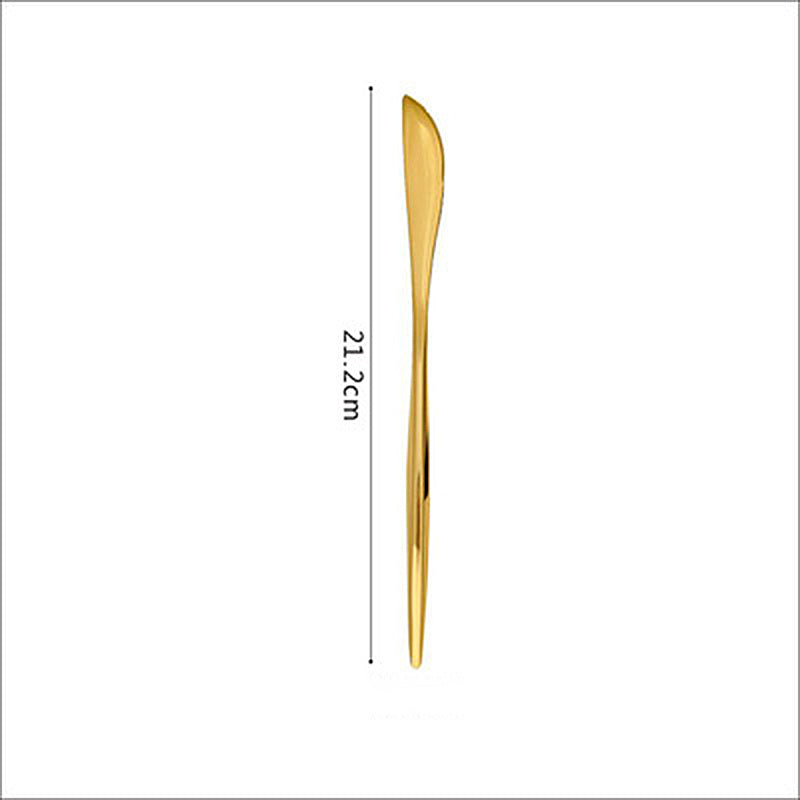 Gold-plated Cutlery Stainless Steel Mirror Gloss