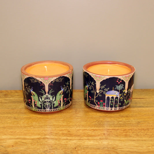 Organic Candle in Traditional Ceramic