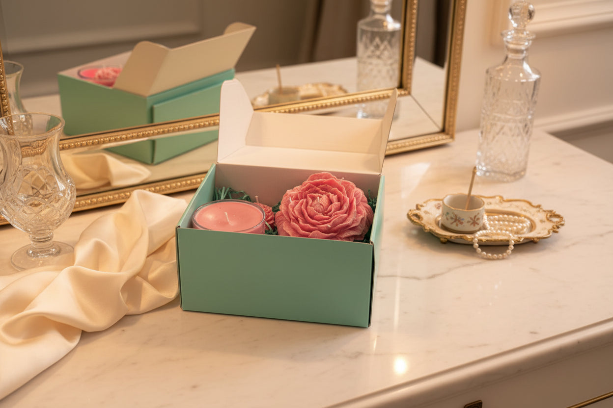 Gift Box : Organic Coconut wax Candle