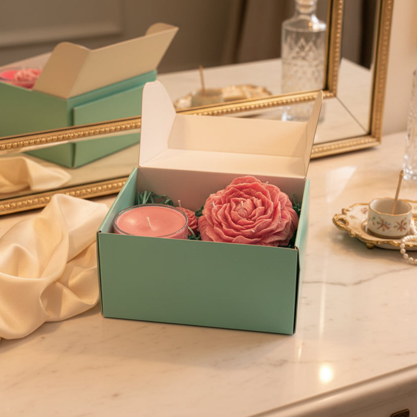 Gift Box : Organic Coconut wax Candle