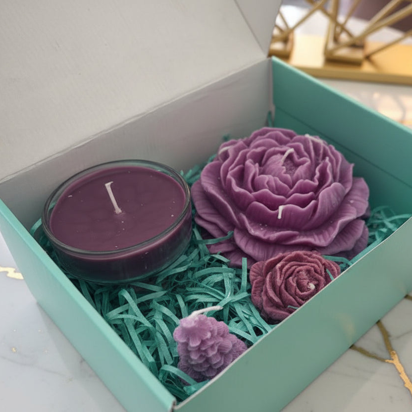 Gift Box : Organic Bee wax Candle