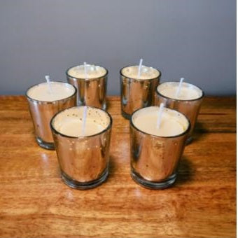 Organic Candle in Rustic Glass