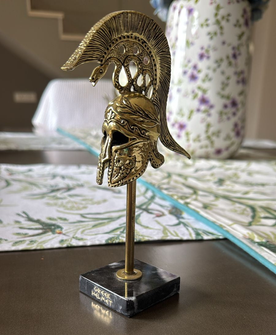 Greek Warrior Helmet - Brass