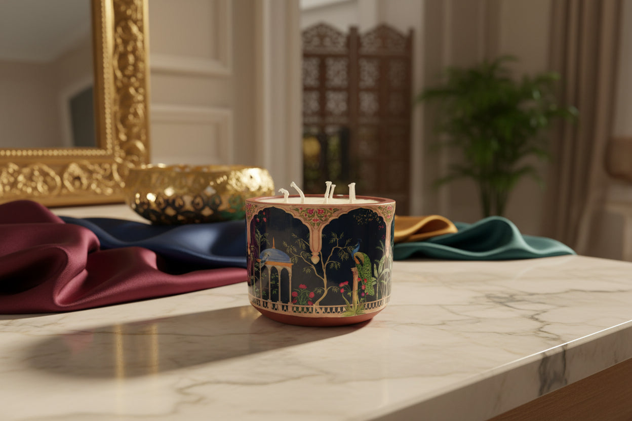 Organic Candle in Ceramic jar (Soy Wax)
