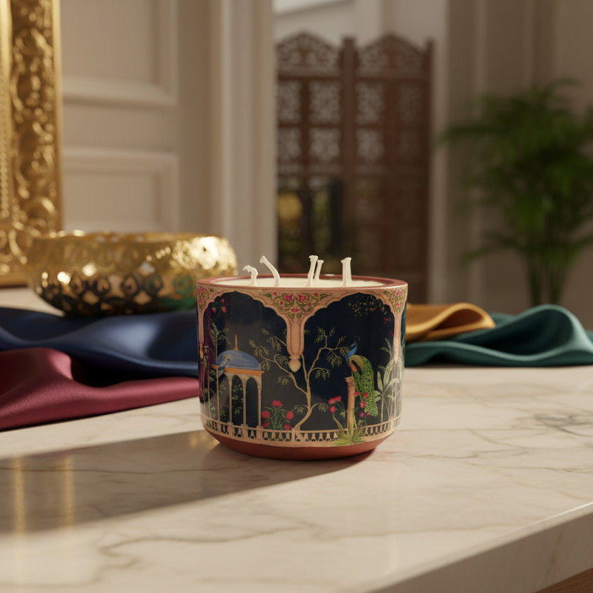 Organic Candle in Ceramic jar (Soy Wax)