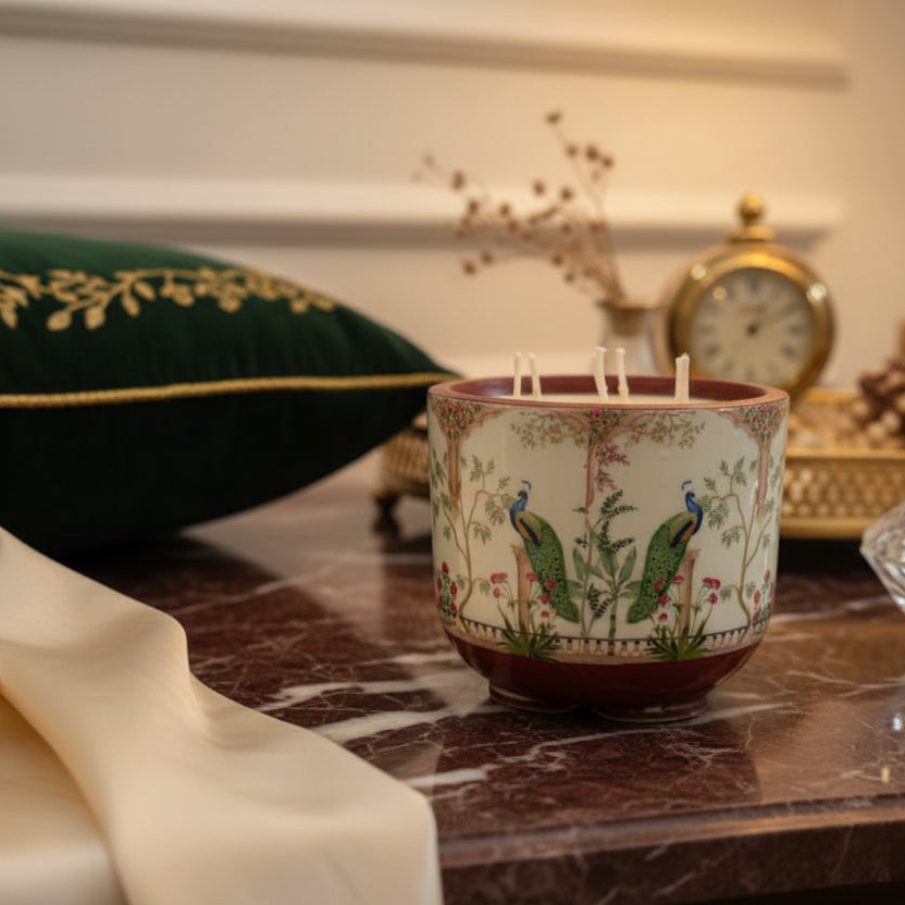 Organic Candle in Ceramic jar (Soy Wax)