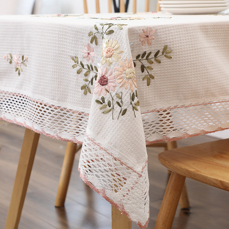 Table cloth hand made embroidery 