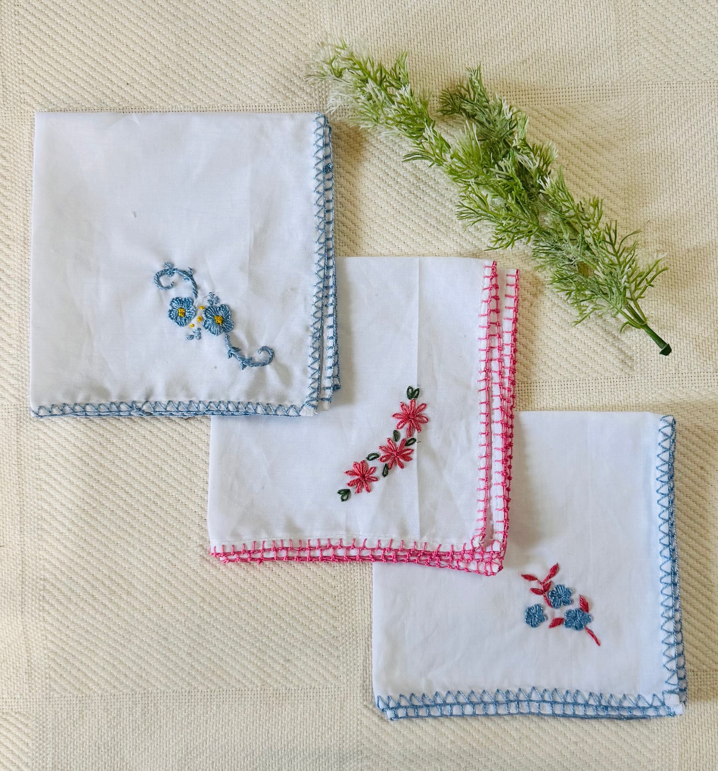 Hand Kerchief with Embroidery