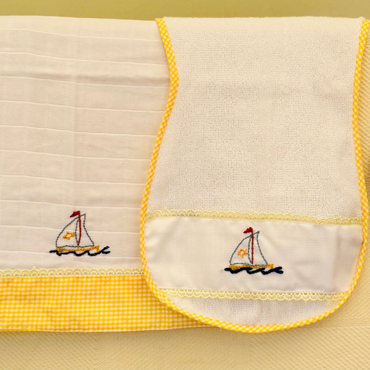 Baby / New Born Towel and Burp Cloth Set