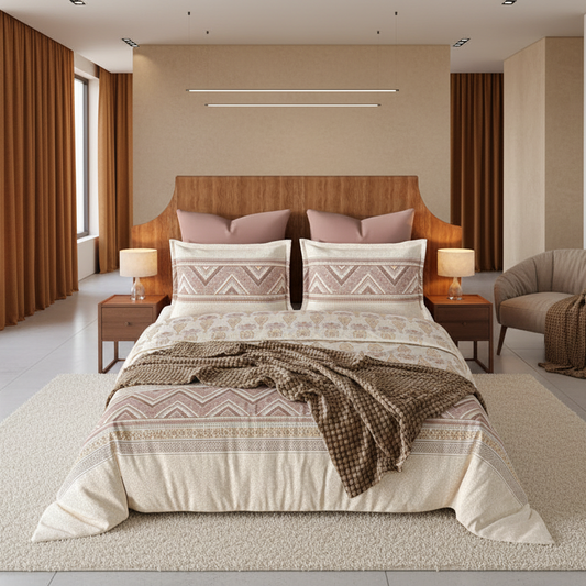 Modern bedroom with a bed