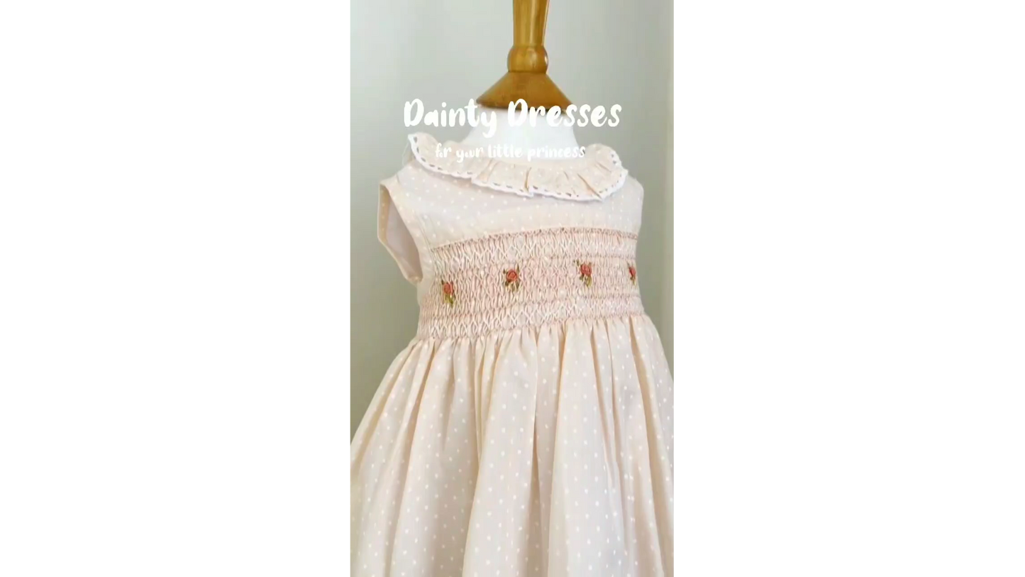 Smocked & Hand Embroidered Dress